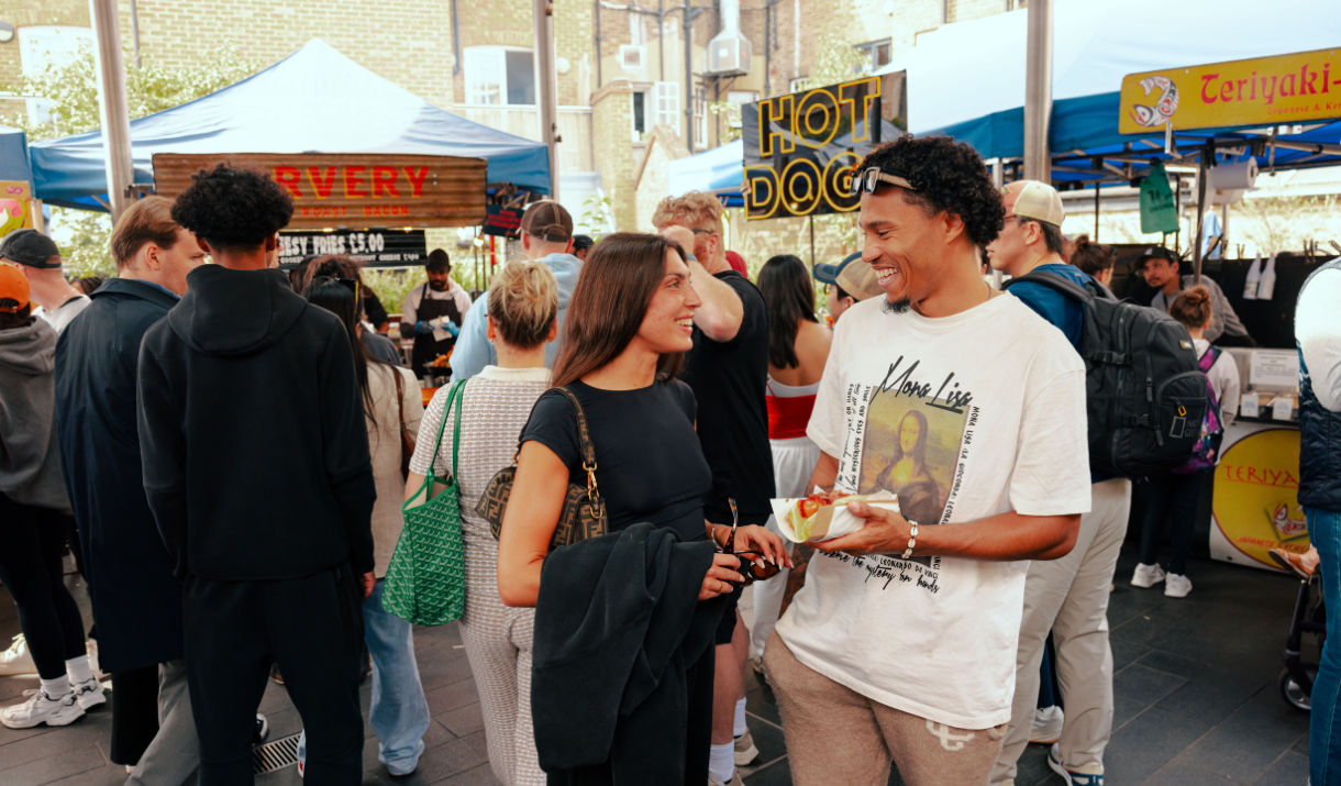 Couple at Greenwich Market Food Court